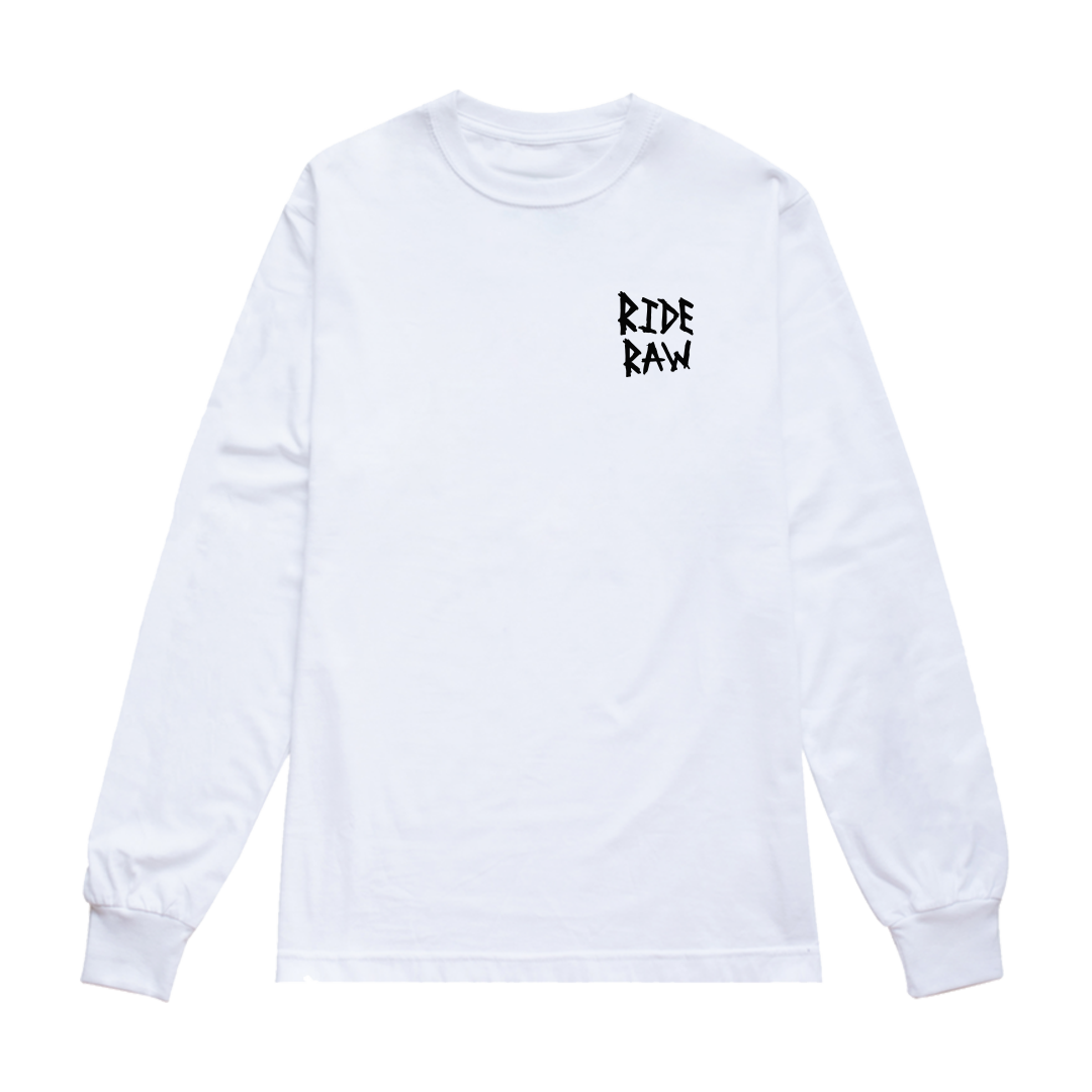 SHRED LOVE MTB LONG SLEEVE - WHITE