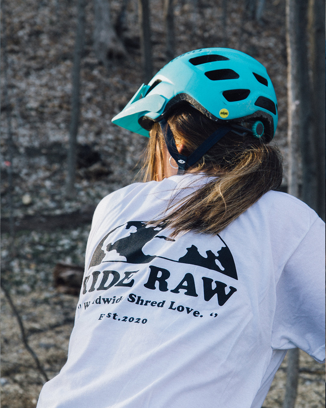 SHRED LOVE MTB LONG SLEEVE - WHITE