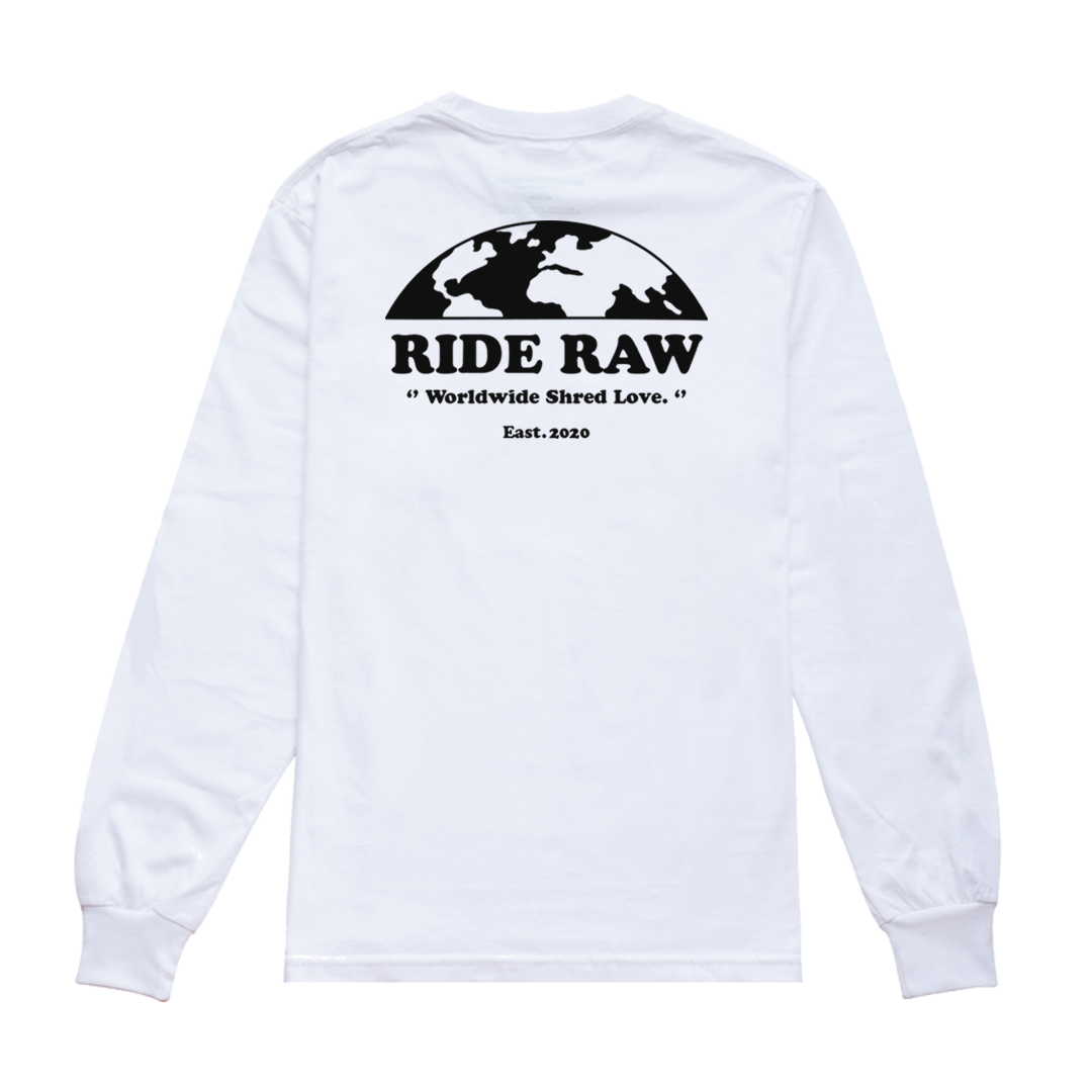 SHRED LOVE MTB LONG SLEEVE - WHITE